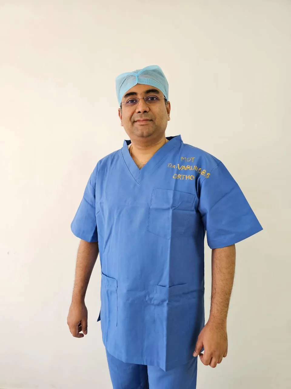 Dr. Varun G.B.S in surgical scrubs